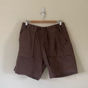General Admission Straight-Leg Drawstring Cargo Shorts - L Burgundy